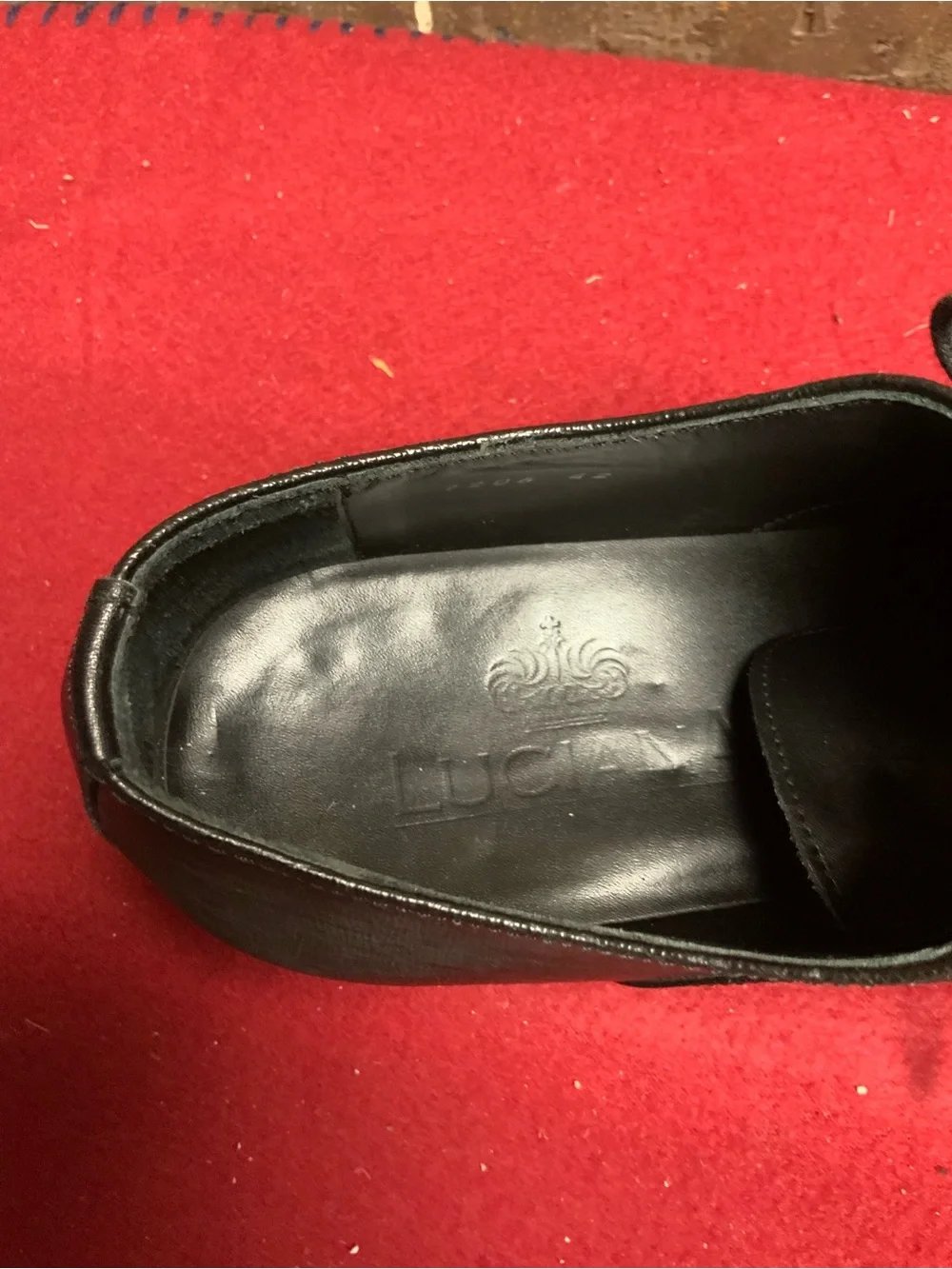 Men's Black Leather Lace-Up Oxford Derby